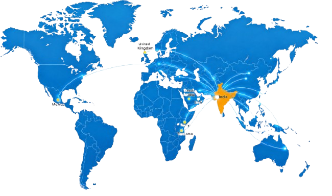 Shree Arbuda Steel Global Export Map - Flanges Pipe Fittings Exporter