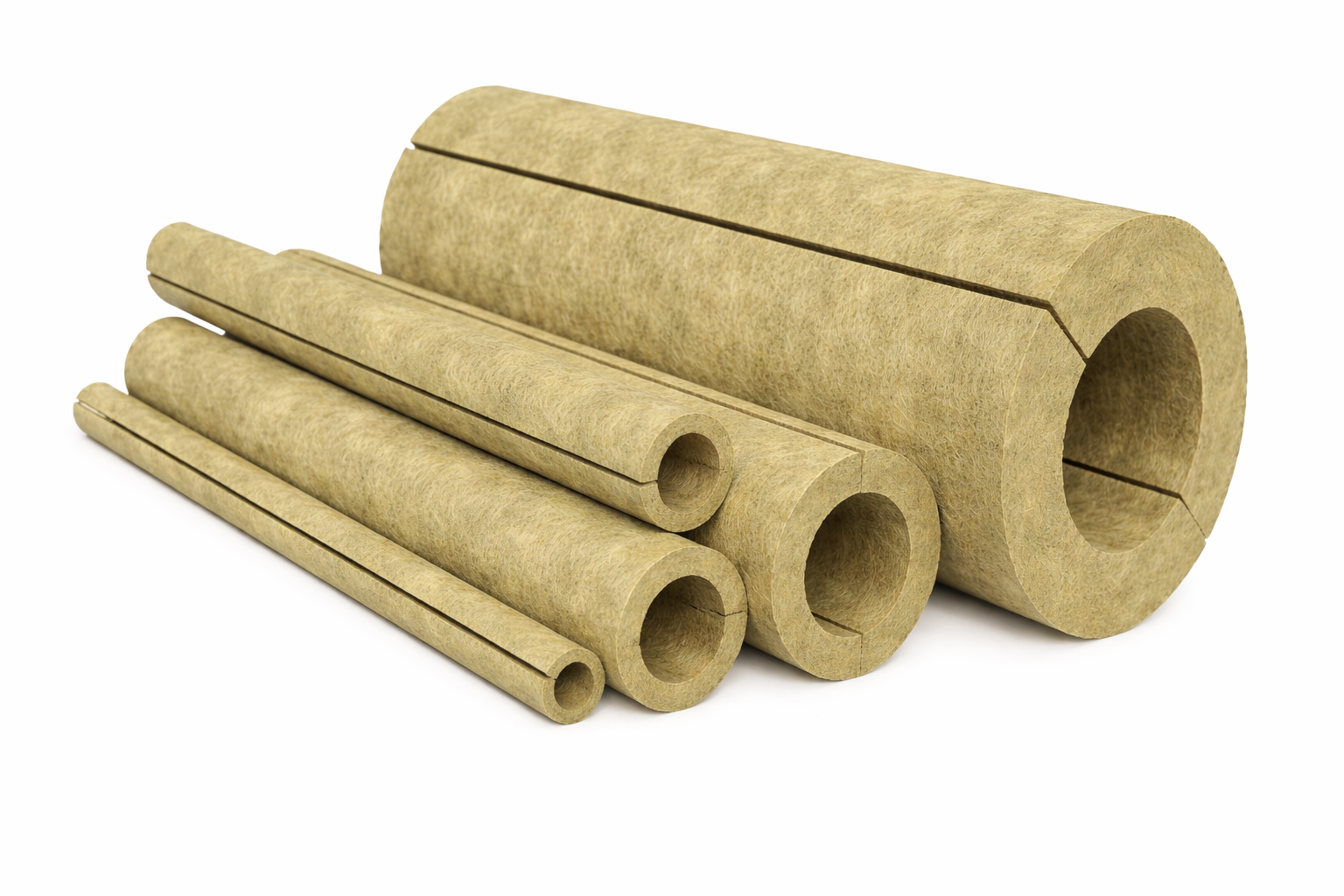 Preformed pipe insulation